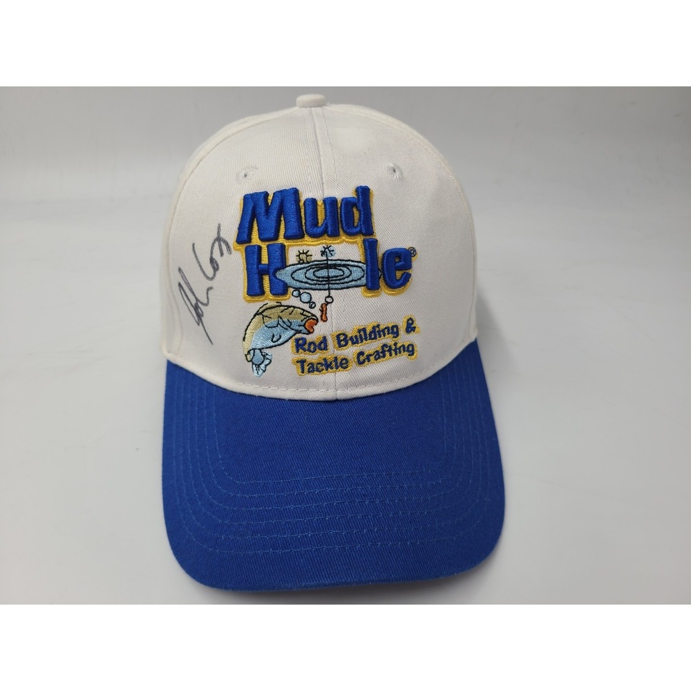 Mud Hole Fishing John Cox Autographed Signed Hat Cap Rod Building Tackle Craft